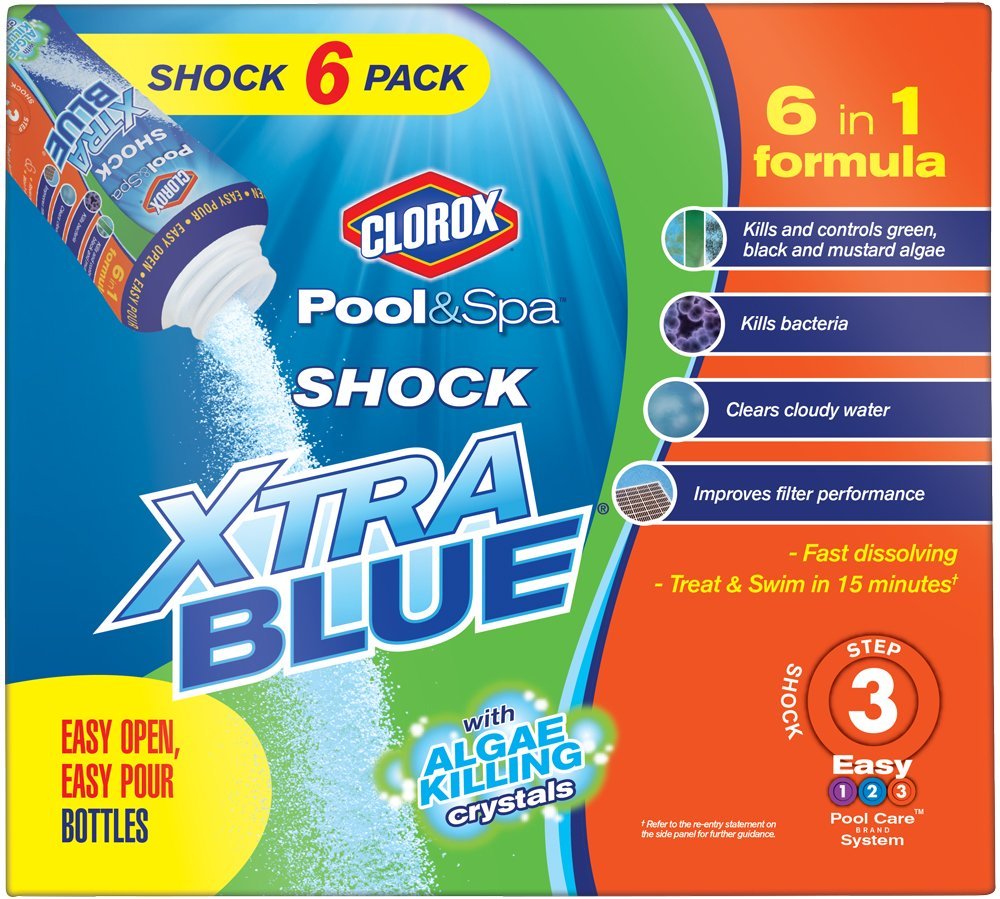 Clorox Pool&Spa Shock Xtra Blue, 6-Pound 33006CLX